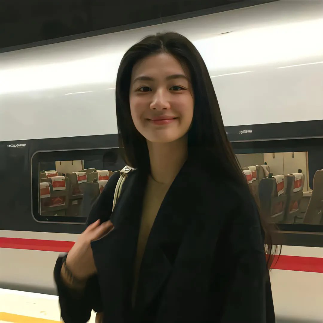 当她换上泳衣